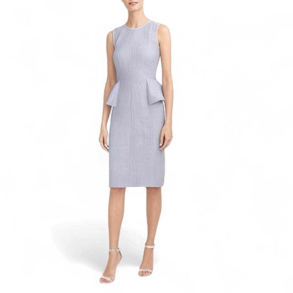 J. Crew Elegant Sleeveless Blue Peplum Dress